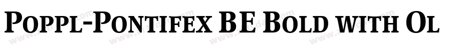 Poppl-Pontifex BE Bold with Oldstyle Figures字体转换